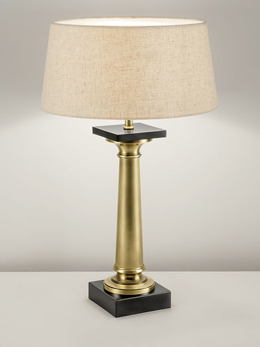Lampada da tavolo - ELITE - Chelsom - in ottone / in lino / contemporanea