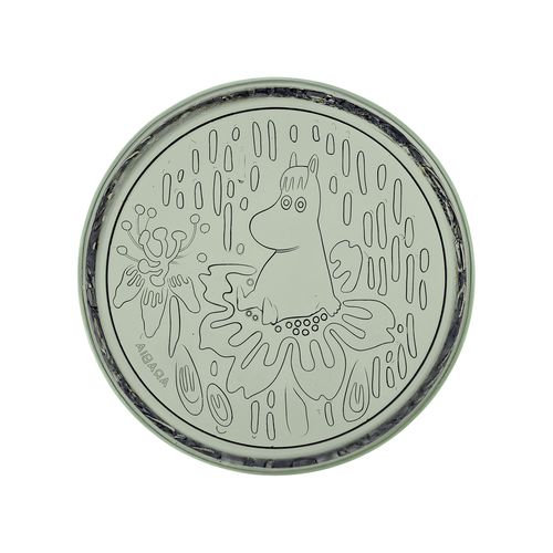 Piatto piatto - Moomin Arabia Moomin: 1070993 - iittala - rotondo / in vetro / a motivi