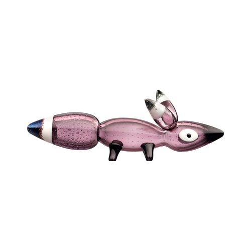 Scultura in vetro soffiato - Vulpes :1071548 - iittala - da appoggio / viola / animale
