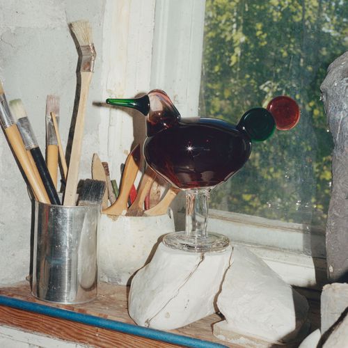 Scultura in vetro soffiato - Birds :1070570 - iittala - da appoggio / rossa / animale