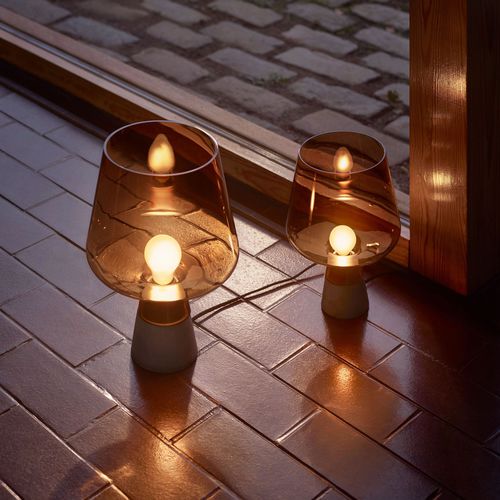 Lampada portatile - LEIMU: 1009438 - iittala - in vetro / in calcestruzzo / contemporanea