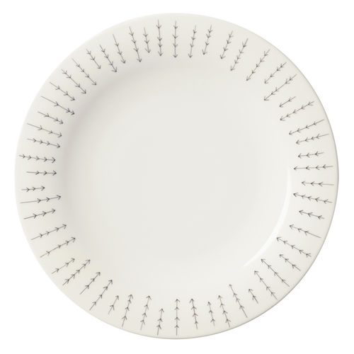 Piatto piatto - SARJATON - iittala - rotondo / in porcellana / contract