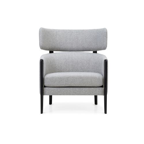 Poltrona contemporanea - GARBO - Adea - in pelle / in tessuto / in legno