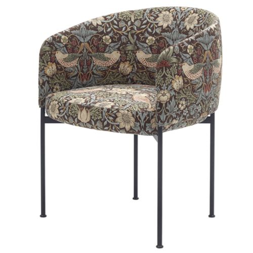 Sedia da pranzo contemporanea - BONNET - Adea - da interno / in tessuto / in pelle