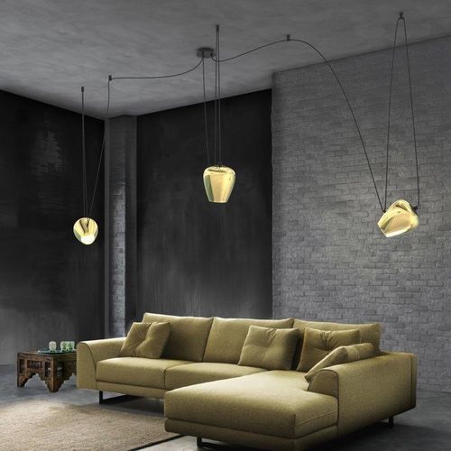 Illuminazione su cavi LED - FOCUS  - SIKREA - rotonda / in metallo / da interno