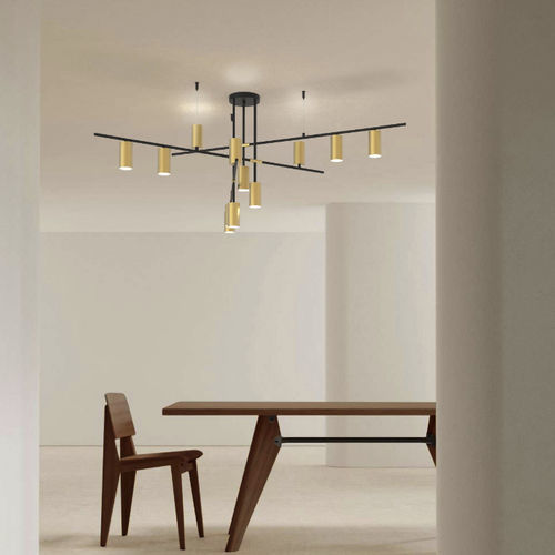 Lampadario contemporaneo - JURI  - SIKREA - in metallo / in acrilico / da 12 lampadine