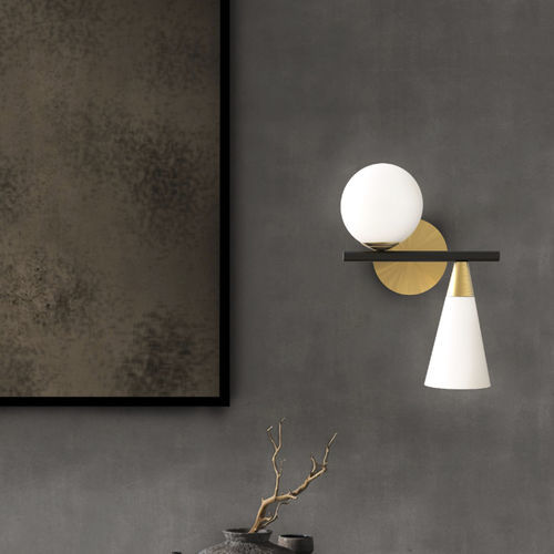 Applique contemporanea - MIKADO  - SIKREA - da interno / in vetro smerigliato / in metallo