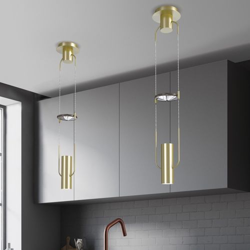 Lampada a sospensione - BOLLA  - SIKREA - in metallo / in vetro soffiato / contemporanea
