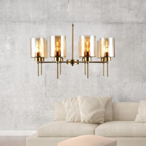 Lampadario contemporaneo - SAVOIA - SIKREA - in vetro / in metallo / da 8 lampadine