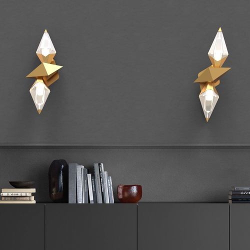 Applique contemporanea - VENIER  - SIKREA - da interno / in vetro / in metallo