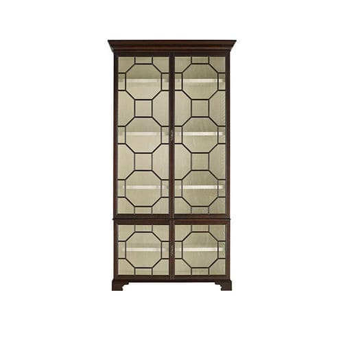 Vetrina classica - CHINESE CHIPPENDALE - Baker Furniture Co. - in vetro / in mogano