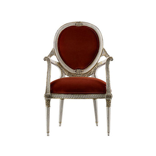 Sedia in stile - HEPPLEWHITE CARVED - Baker Furniture Co. - da interno / in tessuto / con supporto in acagiù