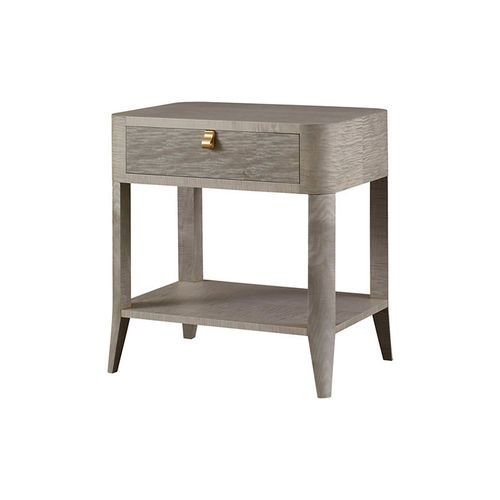 Comodino contemporaneo - ROSALINE - Baker Furniture Co. - in ottone / con supporto in ottone / rettangolare