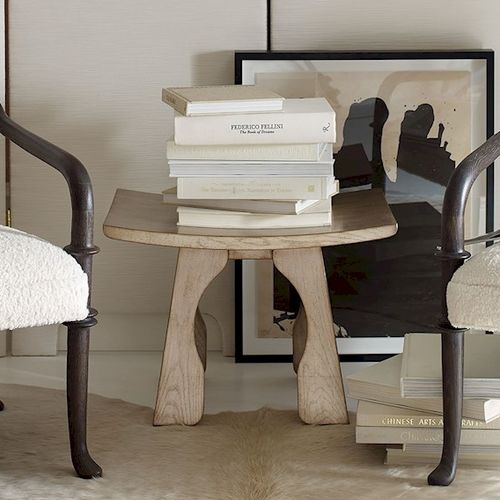 Sgabello contemporaneo - YOSHIKO - Baker Furniture Co. - in rovere / impiallacciato in legno
