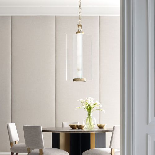 Lampada a sospensione - GLOW - Baker Furniture Co. - in ottone / in vetro / in alabastro