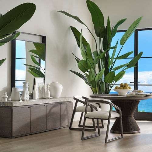 Sedia da pranzo contemporanea - DEL MAR - Baker Furniture Co. - da spiaggia / da interno / in tessuto