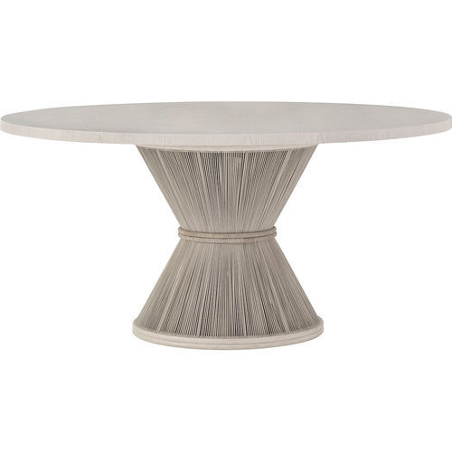 Tavolo da pranzo contemporaneo - MOALA  - Baker Furniture Co. - in rovere / in pelle / con supporto in rattan