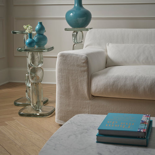 Tavolo d'appoggio contemporaneo - SOSPIRI  - Baker Furniture Co. - in vetro di Murano / in marmo / in acrilico