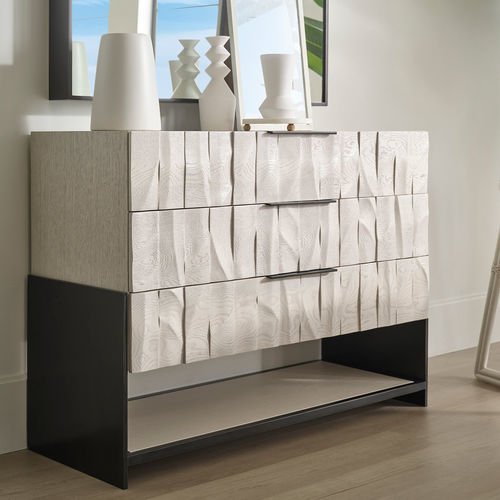 Cassettone contemporaneo - WAILEA - Baker Furniture Co. - in rovere / impiallacciato in legno / rettangolare