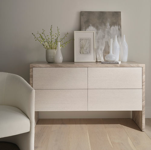 Comò contemporaneo - LIDO  - Baker Furniture Co. - in rovere / 2 cassetti / per uso residenziale