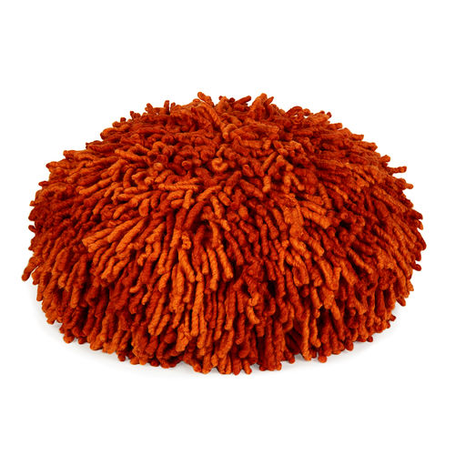 Pouf contemporaneo - PULI - Jonathan Adler - in lana / tondo / bianco