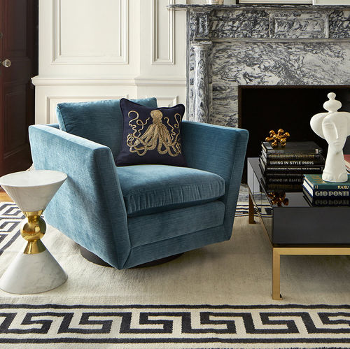 Cuscino per divano - AQUATICA OCTOPUS - Jonathan Adler - quadrato / con animali / in lino