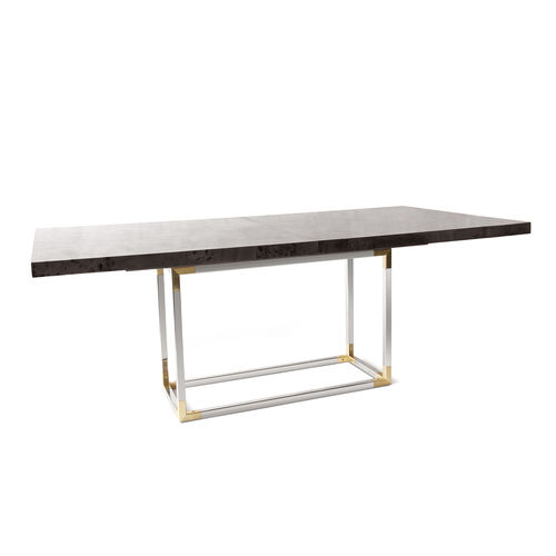 Tavolo da pranzo contemporaneo - BOND - Jonathan Adler - in legno / in ottone / in nichel