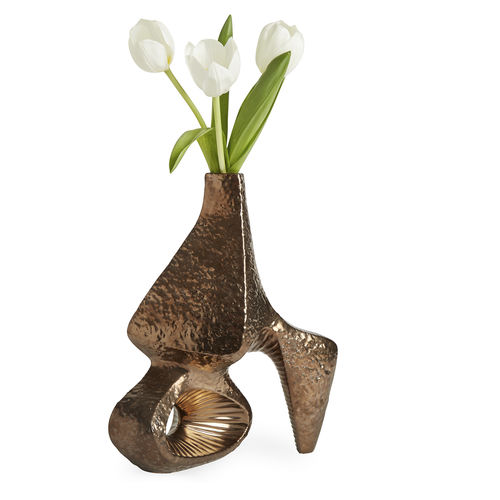 Vaso design originale - REFORM PEBBLE - Jonathan Adler - in bronzo