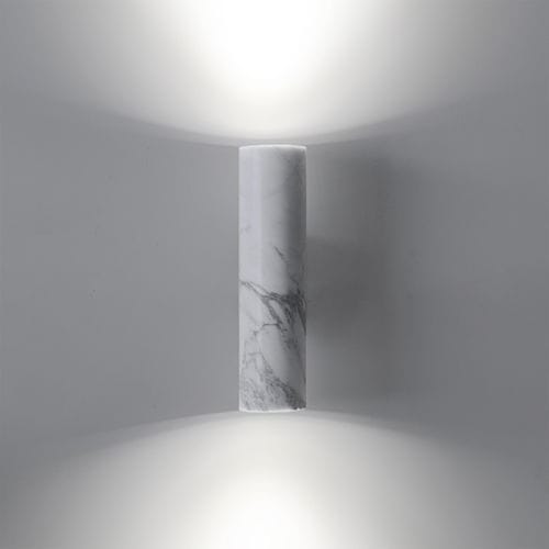 Applique contemporanea - W01 - BENTU DESIGN - da interno / in alluminio / in marmo