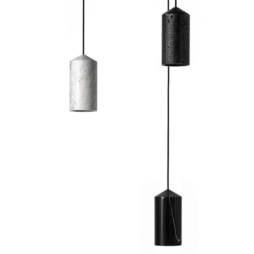 Lampada a sospensione - IN - BENTU DESIGN - in alluminio / in pietra lavica / contemporanea