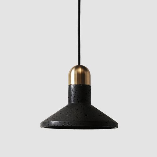 Lampada a sospensione - SHANG - BENTU DESIGN - in alluminio / in pietra lavica / contemporanea