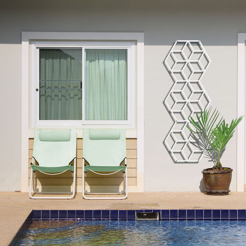 Graticolato per giardino verticale - CUBE DOUBLE : 1300-14 - PALISSA DESIGN - in metallo verniciato