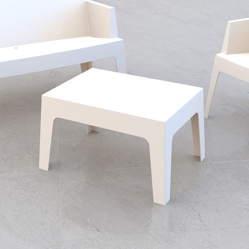Tavolino basso contemporaneo - BOX - Siesta - in polipropilene / con base in polipropilene / rettangolare