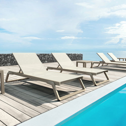 Lettino prendisole contemporaneo - TROPIC - Siesta - in tessuto sintetico / in alluminio laccato / in fibra di vetro