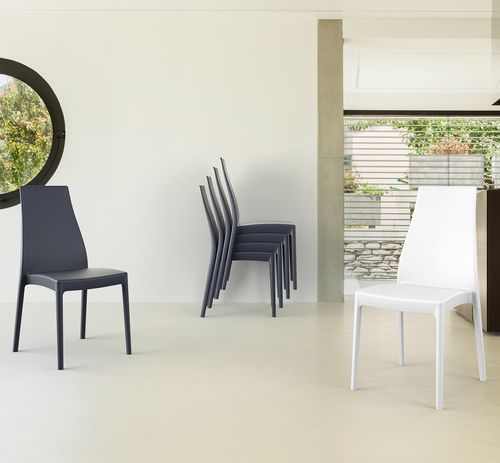 Sedia da pranzo in polipropilene - MIRANDA - Siesta - contemporanea / da esterno / da interno