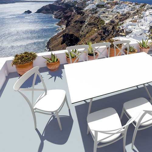 Sedia da pranzo in polipropilene - CROSS  - Siesta - contemporanea / da interno / in fibra di vetro
