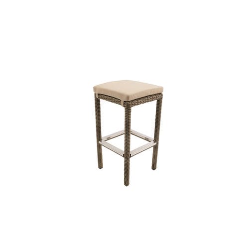 Sgabello da bar contemporaneo - ZARA - Rattan House - in rattan / da giardino / beige