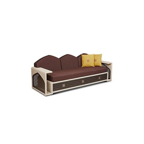 Divano design originale - ALBAQ - Rattan House - da esterno / marrone / in rattan