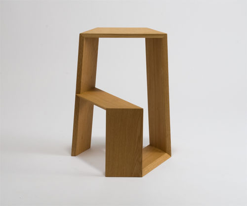 Sgabello contemporaneo - DAN-DAN - Miyazaki Chair Factory - in legno / con poggiapiedi