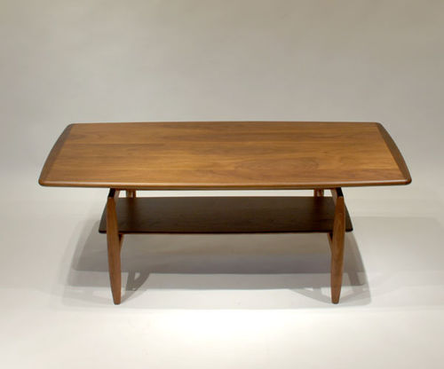 Tavolino basso contemporaneo - PAPER KNIFE - Miyazaki Chair Factory - in poliuretano / in resina / rettangolare