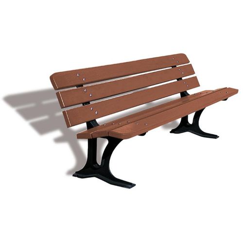 Panca per spazi pubblici classica - BEAUX ARTS  - URBAN-NT - in legno esotico / in ghisa / con schienale
