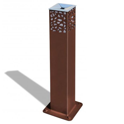 Posacenere In Acciaio Inox Da Esterno - Set 5 Pezzi, Antivento, Per Tavolo, 10 Cm (Argento) - Foto 10