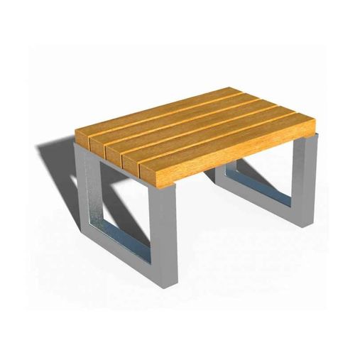 Sgabello contemporaneo - COMBIKOT - URBAN-NT - in legno esotico / con supporto in acciaio / per spazio pubblico
