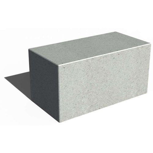 Panca per spazi pubblici design minimalista - TETRIS L90 - URBAN-NT - in calcestruzzo / senza schienale / senza braccioli