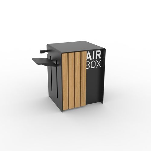 Stazione di riparazione biciclette in acciaio - AIRBOX - URBAN-NT - con pompa di gonfiaggio / per spazi pubblici