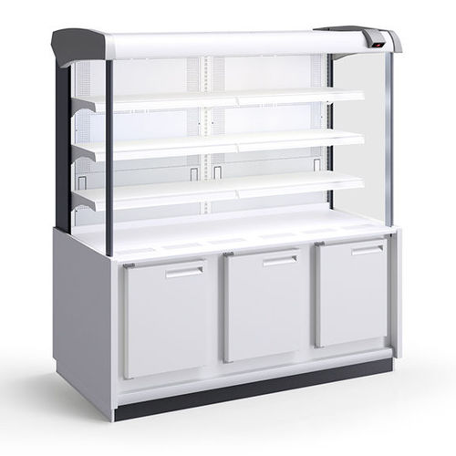 Vetrina refrigerata con scaffali - COLUMBUS - JORDAO - per negozio / in metallo / con porta scorrevole