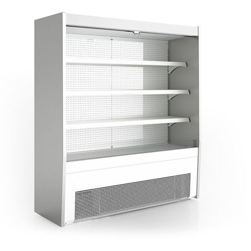Vetrina refrigerata con scaffali - PRONTO - JORDAO - da parete / per negozio / in metallo