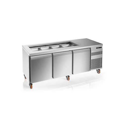Saladette contract - NEXT SALADS - JORDAO - per ristorante / refrigerata / in acciaio inossidabile