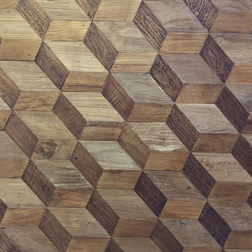 Pannello decorativo di rivestimento - KRAKATAU - TEAK STORY - da parete / per muro / in materiale riciclato