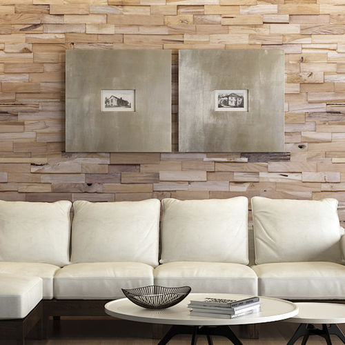 Paramento di pietre - SEMERU - TEAK STORY - in teak / indoor / 3D